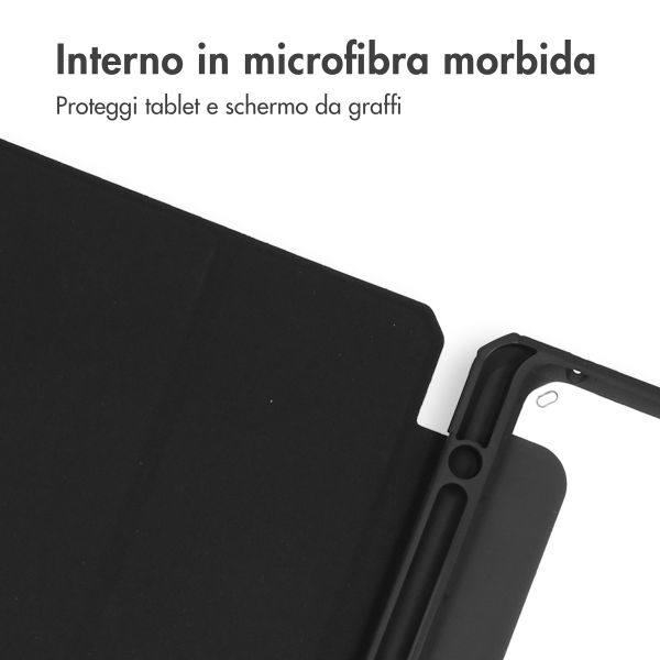 imoshion Trifold Hardcase Klapphülle Samsung Galaxy Tab S9 11.0 Zoll - Schwarz
