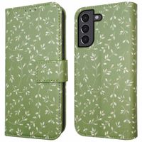 imoshion Design Klapphülle Samsung Galaxy S21 - Green Flowers