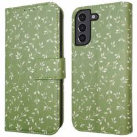 imoshion Design Klapphülle für das Samsung Galaxy S21 - Green Flowers