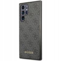 Guess 4G Classic Logo Back Cover Samsung Galaxy S24 Ultra - Schwarz
