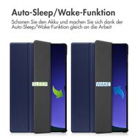 imoshion Trifold Klapphülle Samsung Galaxy Tab S10 Ultra / Tab S9 Ultra - Dunkelblau