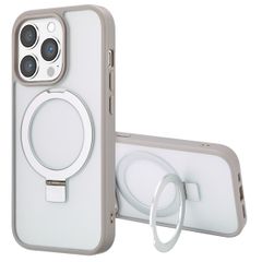 Accezz Ring Stand Backcover mit MagSafe Apple iPhone 14 Pro - Grau