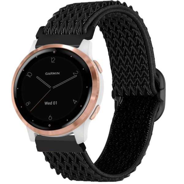 imoshion Elastisches Nylonarmband -   Universelle 18 mm Anschluss - Schwarz