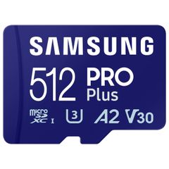 Samsung PRO Plus microSD 2023 - 512GB - Inklusive SD-Adapter - UHS-I/U3/Full HD/4K UHD