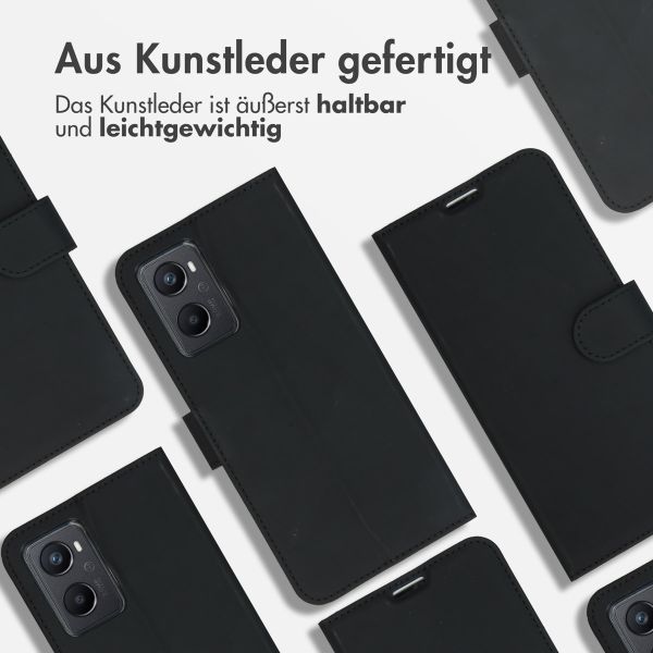 Accezz Wallet TPU Klapphülle Oppo A96 5G - Schwarz