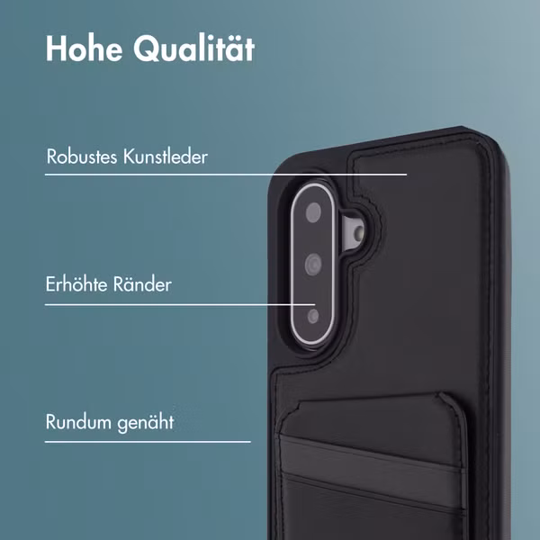 imoshion Backcover mit Kartenfach und Ständer Samsung Galaxy A17 (5G) - Schwarz