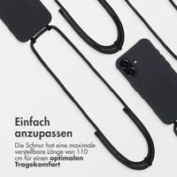 imoshion Color Backcover mit abnehmbarem Handykette und MagSafe Apple iPhone 16 - Schwarz