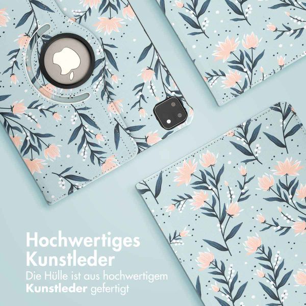 imoshion 360° drehbare Design Klapphülle Apple iPad Pro 11 (2024) M4 - Flowers