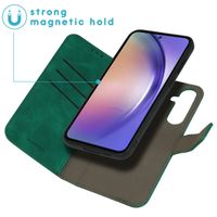imoshion Entfernbare 2-1 Luxus Klapphülle Samsung Galaxy A55 - Dunkelgrün