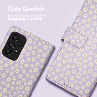 imoshion Design Klapphülle Samsung Galaxy A53 - White Daisy