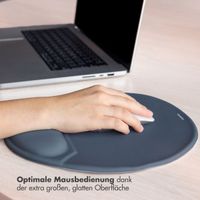 imoshion Ergonomisches Mauspad - Mauspad mit Handgelenkstütze - 30 x 25 cm - Sealblau