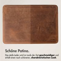 Accezz Leather Laptop Hülle Apple MacBook 14 Zoll - Laptop Sleeve - Cognac