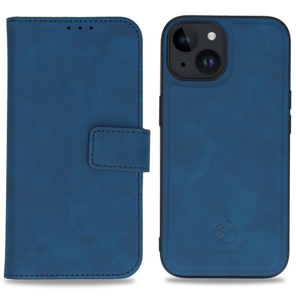 imoshion Entfernbare 2-1 Luxus Klapphülle für das iPhone 15 - Blau