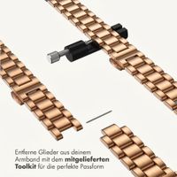 Selencia Slim Stahlgliederarmband für Apple Watch | 38/40/41/42 mm - Rosé gold