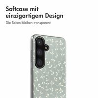 imoshion  Design Hülle für das Samsung Galaxy S25 - Smoke Green Flowers