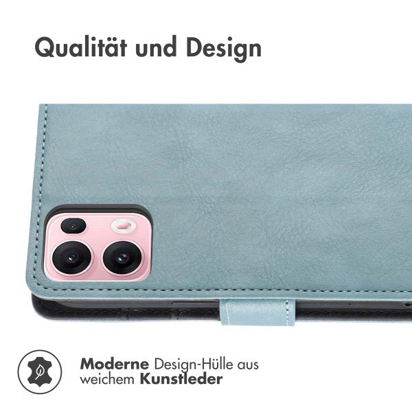 imoshion Luxuriöse Klapphülle Oppo Reno 13 Pro - Hellblau