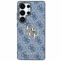 Guess 4G Metal Logo Back Cover Samsung Galaxy S25 Ultra - Blau