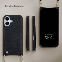 Selencia Nova HandyHülle mit Kordel und Kartenhalter Apple iPhone 17 - Schwarz