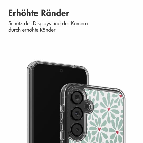 imoshion Design Hülle Samsung Galaxy A55 - Bloom Love Sage Green