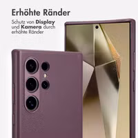 Accezz MagSafe Leather Backcover Samsung Galaxy S24 Ultra - Heath Purple