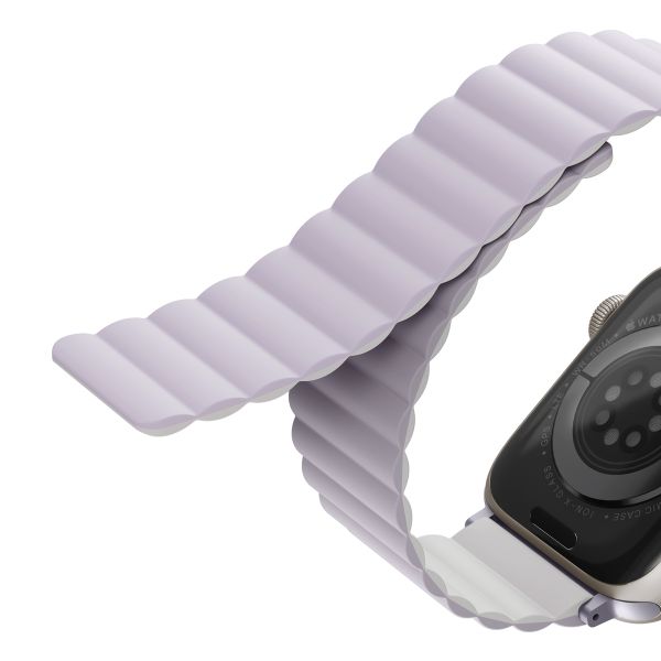 Uniq Revix doppelseitiges Armband für das  Apple Watch Series 1 t/m 11 / SE / Ultra (44/45/46/49 mm) - Lilac / White