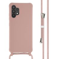 imoshion Silikonhülle mit Band für das Samsung Galaxy A32 (4G) - Sand Pink