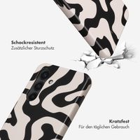 Selencia Vivid Back Cover Samsung Galaxy S24 Plus - Art Wave Black