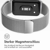 imoshion Magnetisches Milanaise Armband für das  Samsung Galaxy Fit 3 - Silber