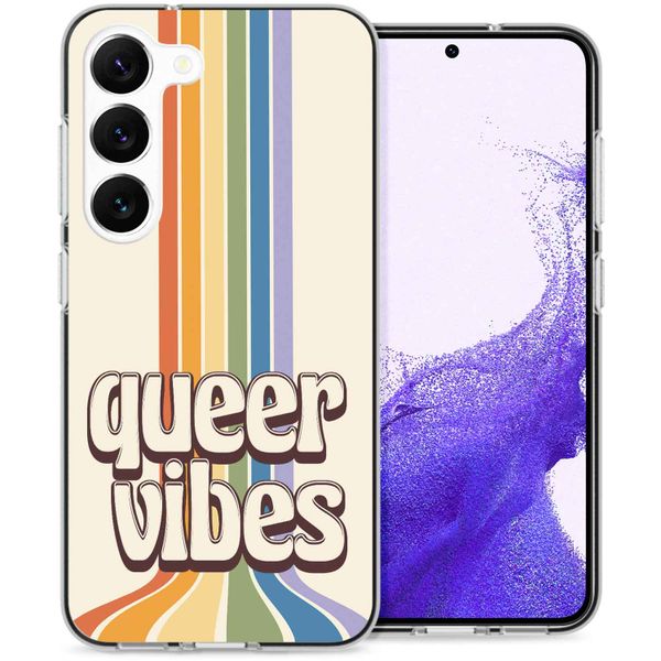 imoshion Design Hülle für das Samsung Galaxy S23 - Rainbow Queer vibes