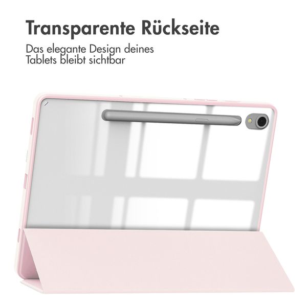 imoshion Trifold Hardcase Klapphülle Samsung Galaxy Tab S9 11.0 Zoll - Rosa