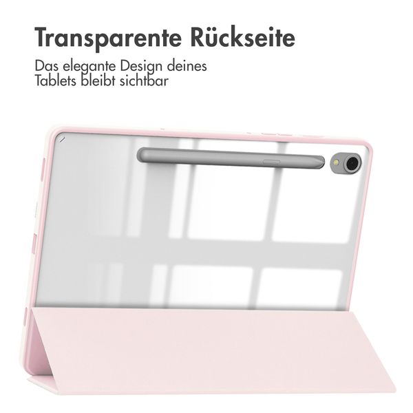 imoshion Trifold Hardcase Klapphülle für das Samsung Galaxy Tab S9 11.0 Zoll - Rosa