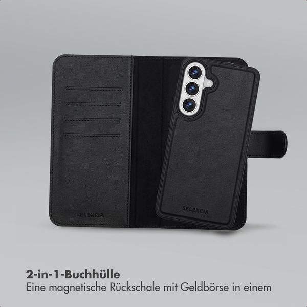 Selencia Olyn Abnehmbare Bookcase mit MagSafe Samsung Galaxy S26 Plus - Schwarz
