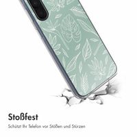 imoshion Design Hülle Samsung Galaxy A35 - Leaves Line-Art