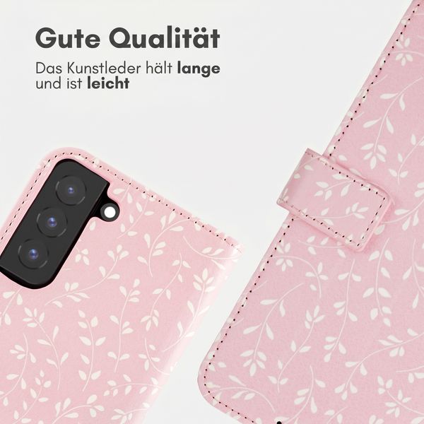 imoshion Design Klapphülle Samsung Galaxy S22 - Pink Bazaar Flowers