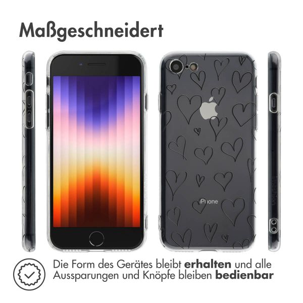 imoshion Design Hülle Apple iPhone SE (2022 / 2020) / 8 / 7 - Hearts