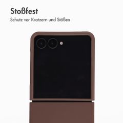 Accezz Liquid Silikoncase Samsung Galaxy Z Flip 8 - New Tea Brown