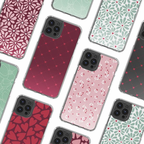 imoshion Design Hülle Apple iPhone 12 (Pro) - Crush Check Coral Dust
