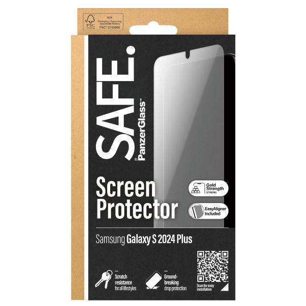 SAFE by PanzerGlass Refresh Ultra Wide Fit Screenprotector inkl. Applikator für das Samsung Galaxy S24 Plus