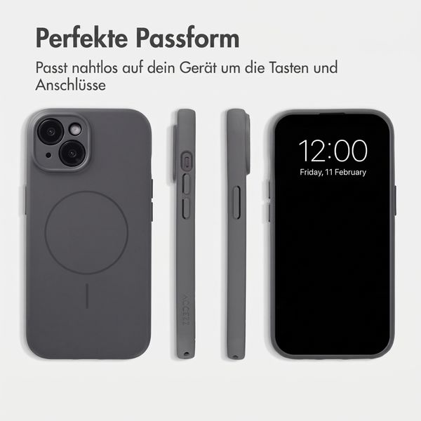Accezz Grip Backcover mit MagSafe Apple iPhone 15 - Grau