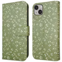 imoshion Design Klapphülle für das Apple iPhone 14 - Green Flowers