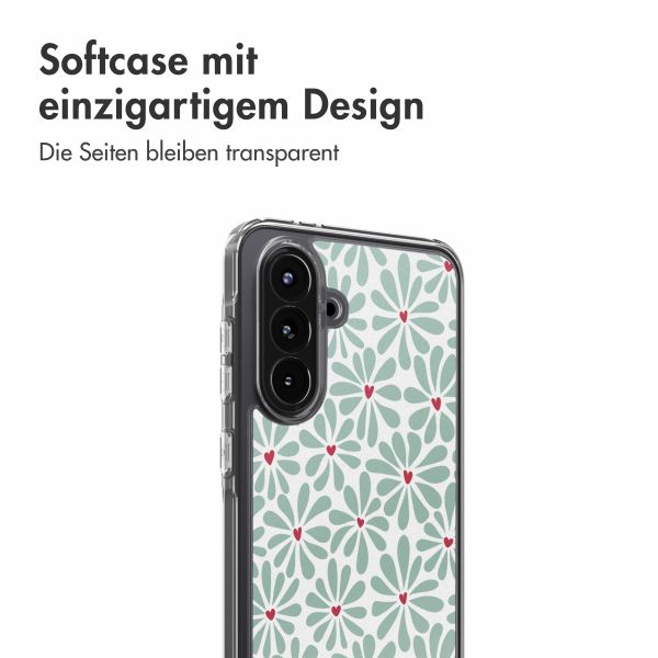 imoshion Design Hülle Samsung Galaxy A56 - Bloom Love Sage Green