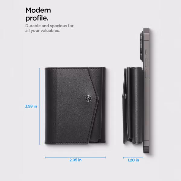 Spigen Valentinus Pro MagFit Kartenhalter - Schwarz