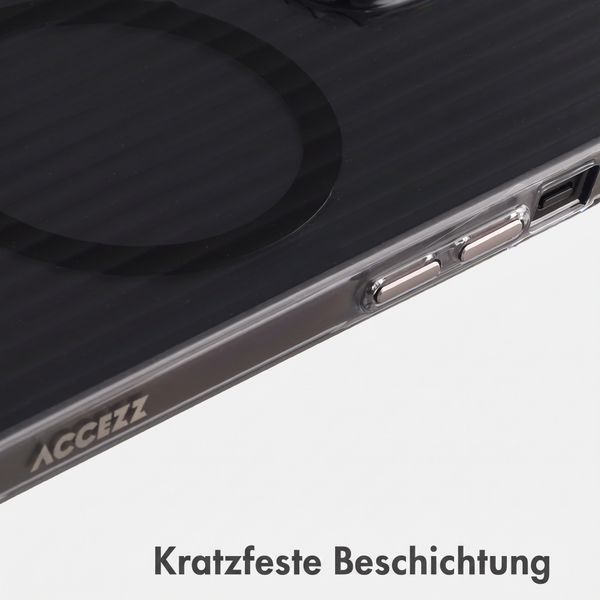 Accezz Lite Backcover mit MagSafe | Fluted | Apple iPhone 15 - Schwarz