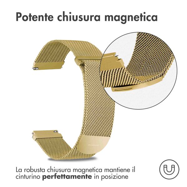imoshion Mailändische Magnetarmband für die Samsung Galaxy Watch 7 40/44 mm - Gold