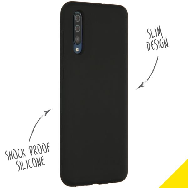 Accezz Liquid Silikoncase Samsung Galaxy A50 / A30s - Schwarz