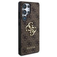 Guess 4G Metal Logo Back Cover Samsung Galaxy S25 Ultra - Braun