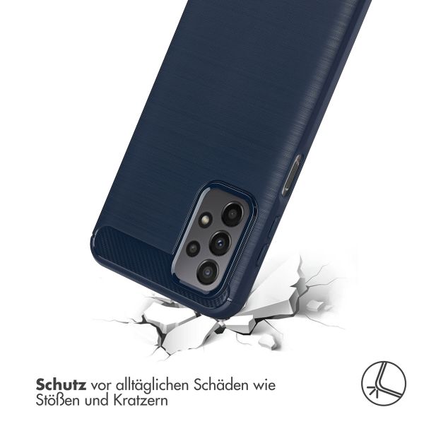 imoshion Brushed Back Cover Samsung Galaxy A23 (5G) - Dunkelblau