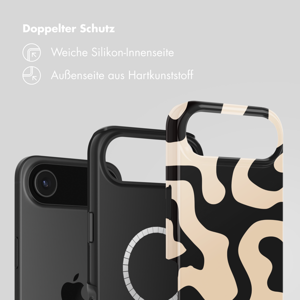 Selencia Vivid Rückabdeckung mit MagSafe Apple iPhone Air - Art Wave Black