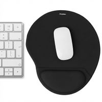 imoshion Ergonomisches Mauspad - Mauspad mit Handgelenkstütze - 30 x 25 cm - Schwarz