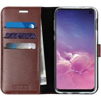 Valenta Klapphülle Leather Braun für das Samsung Galaxy S10e